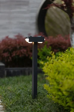 Metall Lampen|Wegeleuchten*Eco-Light LED Wegeleuchte Aluminium Anthrazit 71,5 cm IP44 3000 K