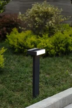 Metall Lampen|Wegeleuchten*Eco-Light LED Wegeleuchte Aluminium Anthrazit 71,5 cm IP44 3000 K