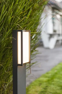 Metall Lampen|Wegeleuchten*Eco-Light LED Wegeleuchte Aluminium RGB IP54 16 W 75 cm dimmbar