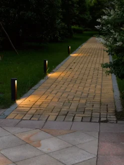 Wegeleuchten|Led Außenleuchten* LED Wegeleuchte Aluminium Schwarz 25 cm IP54 3000 K