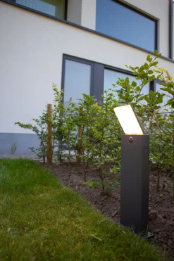 Eco-Light LED Wegeleuchte Bewegungssensor IP54 63,5 cm Anthrazit< Metall Lampen|Wegeleuchten