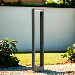 SU-MA LED Wegeleuchte eckig IP54 80cm Anthrazit 4000K< Metall Lampen|Wegeleuchten