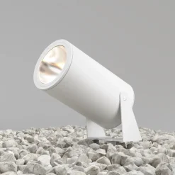 Wegeleuchten|Led Außenleuchten*Maytoni LED Wegeleuchte mit Erdspieß Glas Aluminium IP65 Weiß