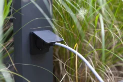 Metall Lampen|Wegeleuchten*Eco-Light LED Wegeleuchte mit Steckdose IP54 3000 K verstellbar