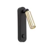 TK Lighting Leselampe Wand mit Schalter Metall schwenkbar Schwarz Gold G9< Spots|Flurlampen