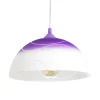 Hängelampen|Esszimmer Lampen*Lamkur Lila Hängeleuchte Glas rund Retro Esstisch ADANIA