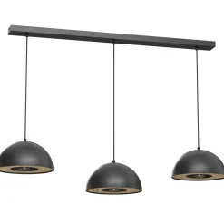 Luminex Längliche Hängelampe Metall Schwarz 132 cm E27 Loft< Hängelampen|Bürolampen