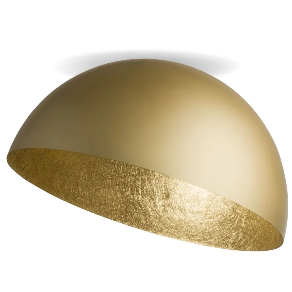 Deckenleuchten|Esszimmer Lampen*Sigma Loft Deckenleuchte Gold Metall elegant E27 Ø50 cm rund