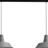 Industrie Lampen|Vintage Lampen*Masterlight Loft Hängelampe Grau Ø45cm 2xE27 Handarbeit PRATO