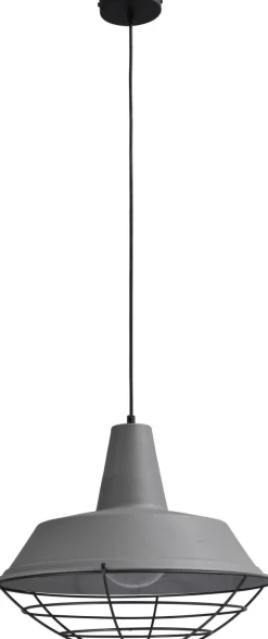 Masterlight Loft Hängelampe Grau Groß Ø45cm Ziergitter Schwarz< Industrie Lampen|Vintage Lampen