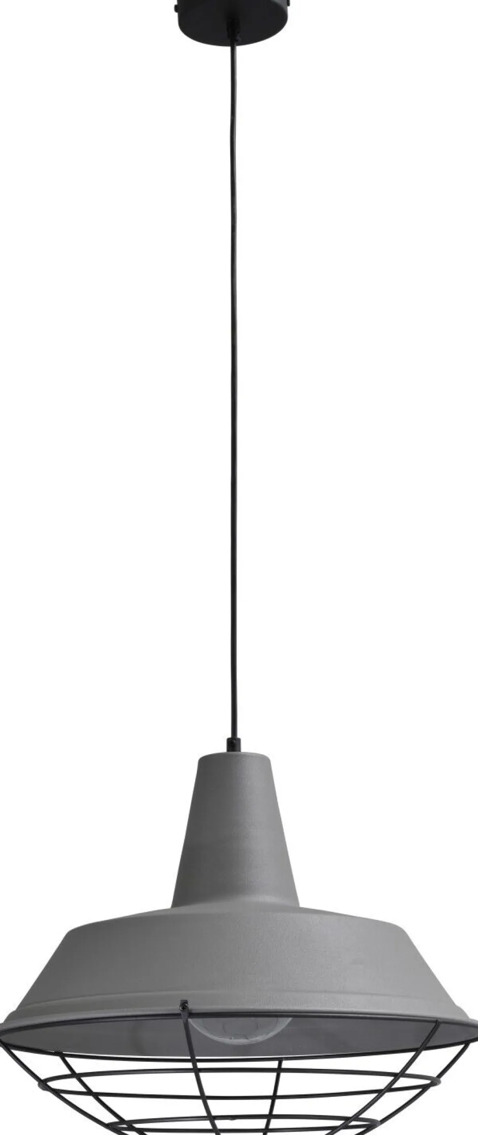 Masterlight Loft Hängelampe Grau Groß Ø45cm Ziergitter Schwarz< Industrie Lampen|Vintage Lampen