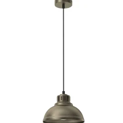 Luminex Loft Hängelampe in Gold Metall Ø21 cm E27 akzentuiert< Hängelampen|Bürolampen