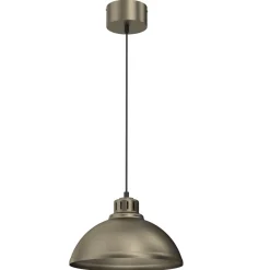 Luminex Loft Hängelampe in Gold Metall Ø30 cm E27 akzentuiert< Hängelampen|Bürolampen
