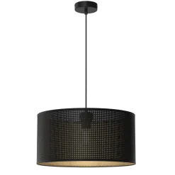 Hängelampen|Bürolampen*Luminex Loft Hängelampe in Schwarz Gold E27 Ø40 cm rund Metall