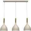 Hängelampen|Bürolampen*Luminex Loft Hängelampe Metall Beige Gold L:72 cm E27 stilvoll