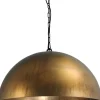 Masterlight Loft Hängeleuchte Messing Antik groß Ø60cm LARINO< Industrie Lampen|Vintage Lampen