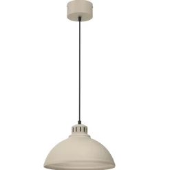 Luminex Loft Pendelleuchte Beige Metall Ø30 cm E27 akzentuiert< Hängelampen|Esszimmer Lampen