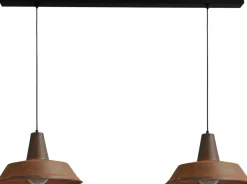 Masterlight Loft Pendelleuchte Braun Antik L:130cm Ø45cm PRATO< Hängelampen|Industrie Lampen
