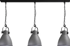 Industrie Lampen|Vintage Lampen*Masterlight Loft Pendelleuchte Grau Made in EU verstellbar