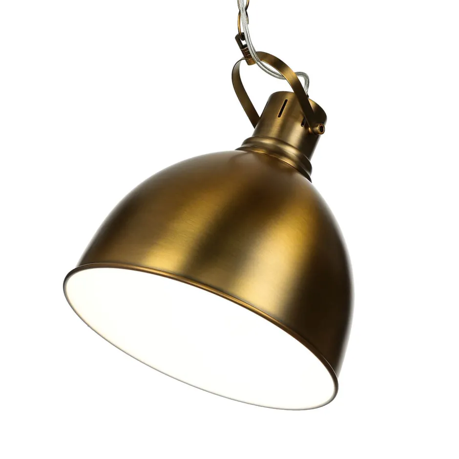 Trio Reality Loft Pendelleuchte in Messing antik< Hängelampen|Esszimmer Lampen