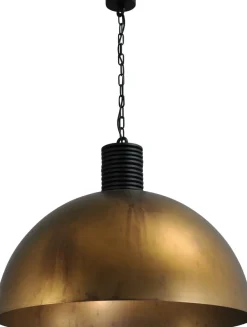 Hängelampen|Industrie Lampen*Masterlight Loft Pendelleuchte Messing Antik XXL Ø80cm LARINO