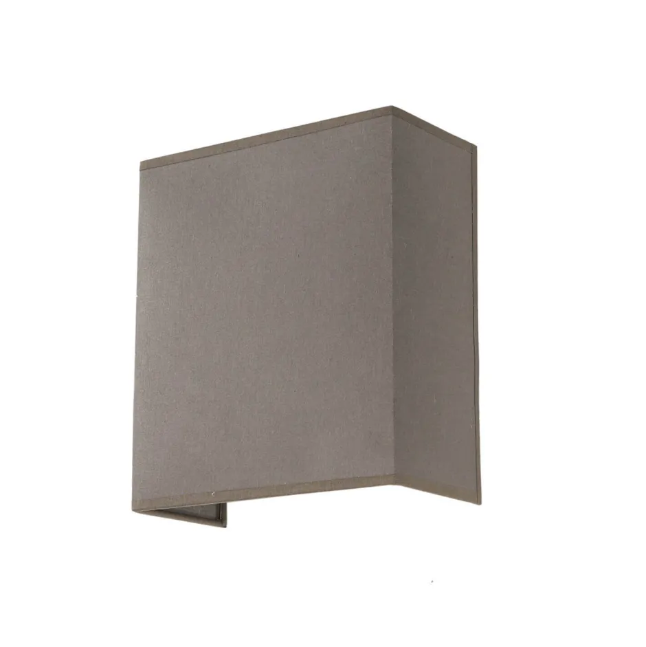 Duolla Loft Wandleuchte Stoff Schirm Taupe Loft Design E27< Wandleuchten|Flurlampen