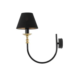 Wandleuchten|Schlafzimmer Lampen*ALDEX Loft Wandleuchte Stoffschirm blendarm E14 T:36 cm