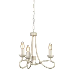 Elstead Lüster GOTICA 6 Creme 3xE14 kürzbar Rustikal Lampe< Rustikale Lampen|Designerlampen