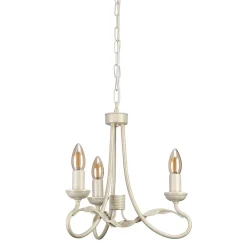 Elstead Lüster GOTICA 6 Creme 3xE14 kürzbar Rustikal Lampe< Rustikale Lampen|Designerlampen