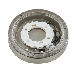 Lido Maritime Außenleuchte Messing in Nickel Ø14cm AGIA< Außenwandleuchten|Rustikale Lampen