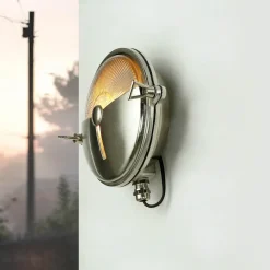 Lido Maritime Außenleuchte Messing Ø18cm IP64 in Nickel< Rustikale Lampen|Metall Lampen