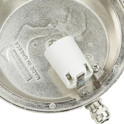 Lido Maritime Außenleuchte Messing Ø18cm IP64 in Nickel< Rustikale Lampen|Metall Lampen