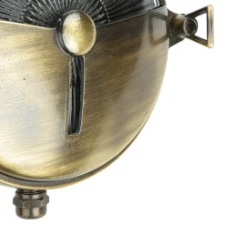 Lido Maritime Außenleuchte Rund Ø18cm aus Messing IP64< Außenwandleuchten|Rustikale Lampen