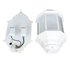 Rustikale Lampen|Maritime Lampen*Easylight Maritime Außenleuchte Wandlaterne LIVORNO weiß E27