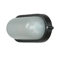 Rustikale Lampen|Maritime Lampen*Lido Maritime Außenwandleuchte IP44 B:21cm Schwarz Weiß E27