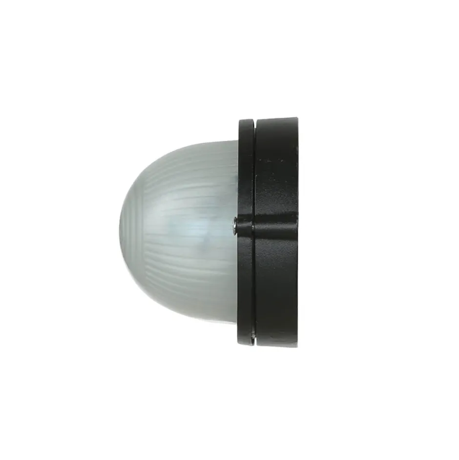 Rustikale Lampen|Maritime Lampen*Lido Maritime Außenwandleuchte IP44 B:21cm Schwarz Weiß E27