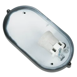 Rustikale Lampen|Maritime Lampen*Lido Maritime Außenwandleuchte IP44 B:21cm Schwarz Weiß E27