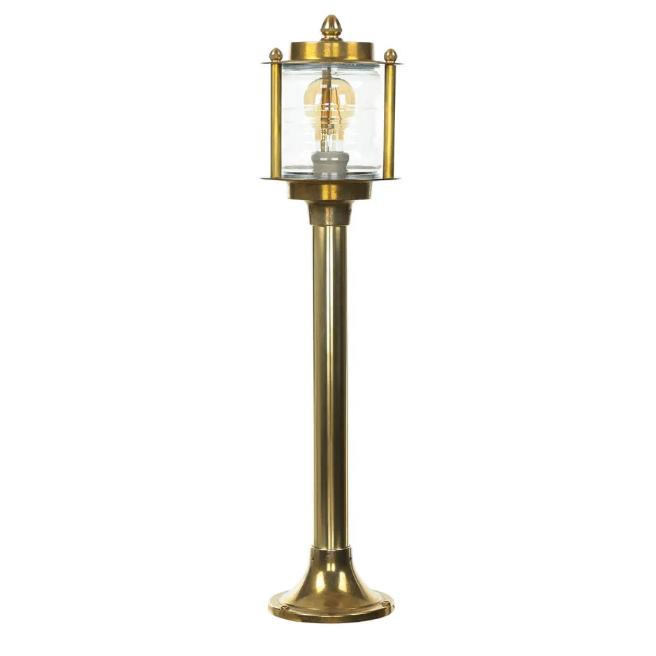 Rustikale Lampen|Messinglampen*Lido Maritime Gartenleuchte Messing rostfrei H:89cm