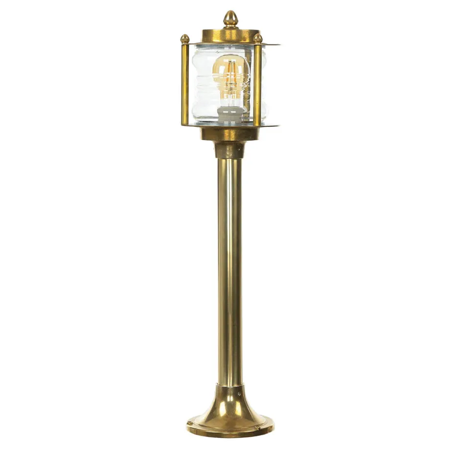 Rustikale Lampen|Messinglampen*Lido Maritime Gartenleuchte Messing rostfrei H:89cm