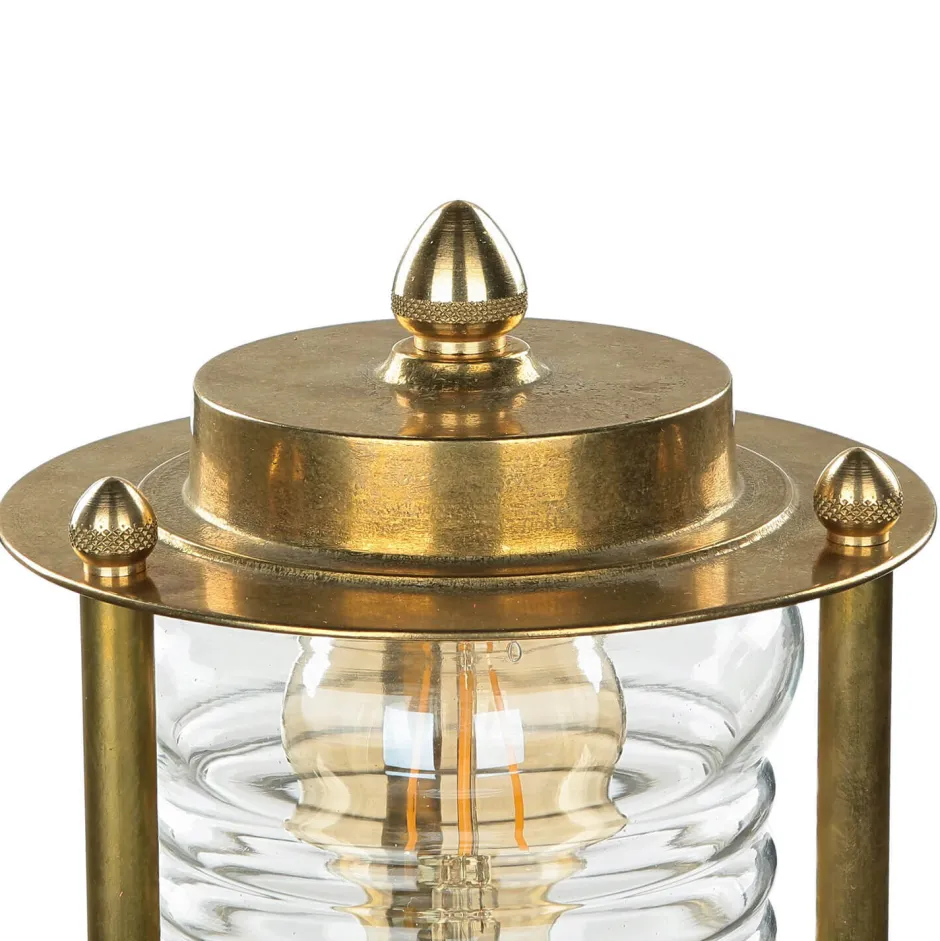 Rustikale Lampen|Messinglampen*Lido Maritime Gartenleuchte Messing rostfrei H:89cm