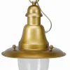 Rustikale Lampen|Maritime Lampen*Lido Maritime Hängeleuchte außen IP43 in Messing antik