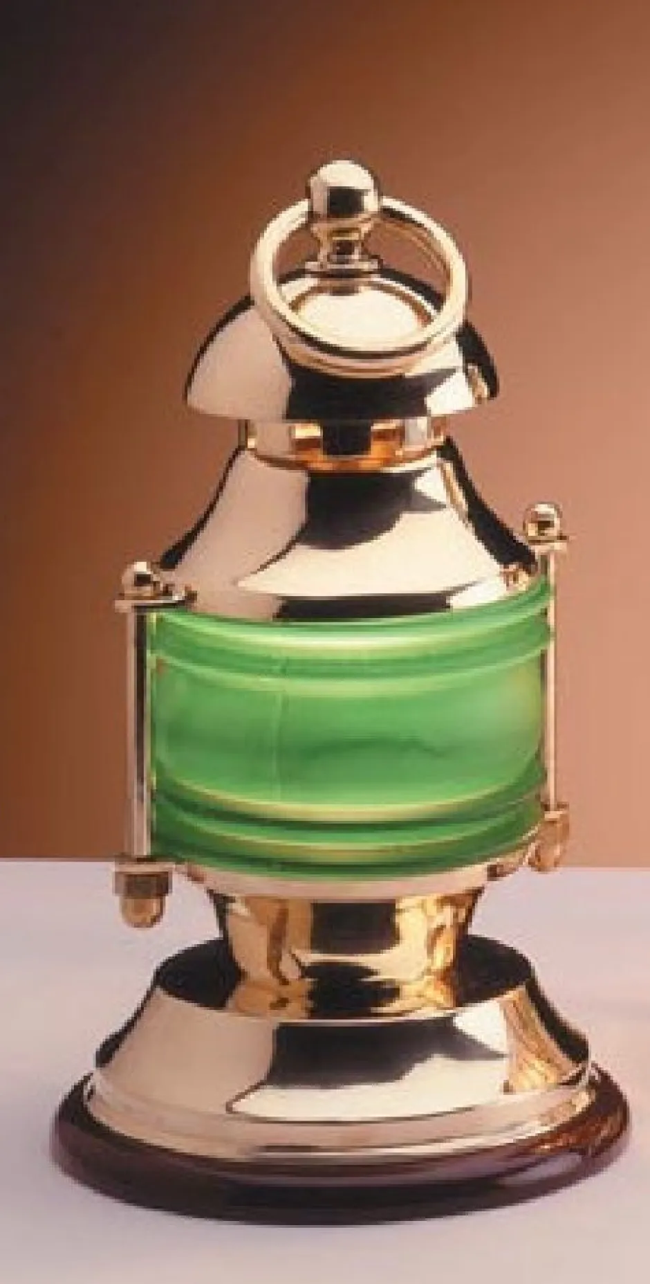 Tischlampen|Lampen Aus Aller Welt*Laura Suardi Maritime Tischleuchte Glasschirm Grün Messing