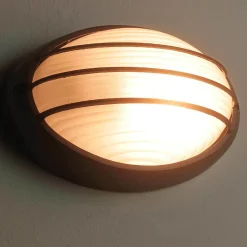 Rustikale Lampen|Maritime Lampen*Easylight Maritime Wand Außenlampe Anthrazit oval AMSTERDAM