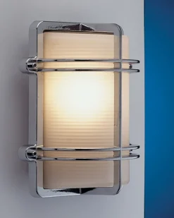 Laura Suardi Maritime Wandlampe TOMASO Chrom IP54 Haustür< Lampen Aus Aller Welt|Rustikale Lampen