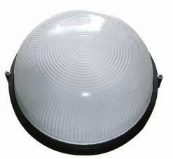 Lido Maritime Wandleuchte außen IP44 rund Ø26cm Schwarz Weiß< Außenleuchten Antik|Außenwandleuchten