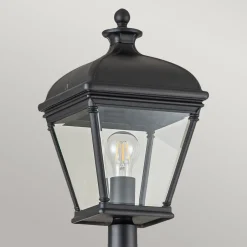 Elstead Mastleuchte 216,4 cm IP44 Vintage Schwarz E27 Garten Weg< Gartenlaternen|Industrie Lampen