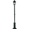Außenleuchten Antik|Gartenlaternen*Elstead Mastleuchte Schwarz 180cm hoch IP44 E27 Rustikal