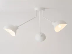 Sigma Mehrflammige Deckenleuchte Metall Weiß E27 110 cm lang< Designerlampen|Moderne Lampen