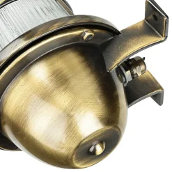 Rustikale Lampen|Metall Lampen*Lido Messing Außenleuchte Antik Gitter Schirm SANTORIN