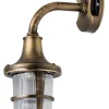 Außenleuchten Antik|Außenleuchten Messing*Lido Messing Außenwandleuchte IP64 Maritim Hof SANTORIN